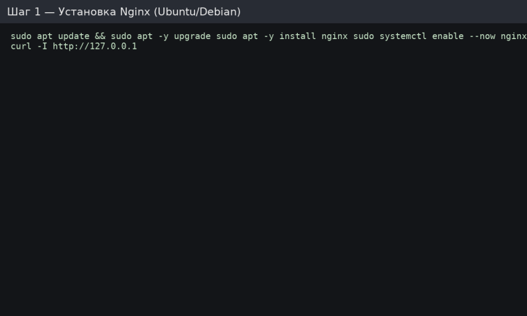 Встановлення Nginx